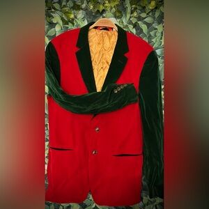 Shinestry velvet blazer